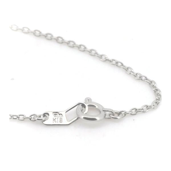 Star Jewelry Dolphin Motif Necklace in 18K White Gold - Elegant Silver, Ladies' Luxury in Great Condition