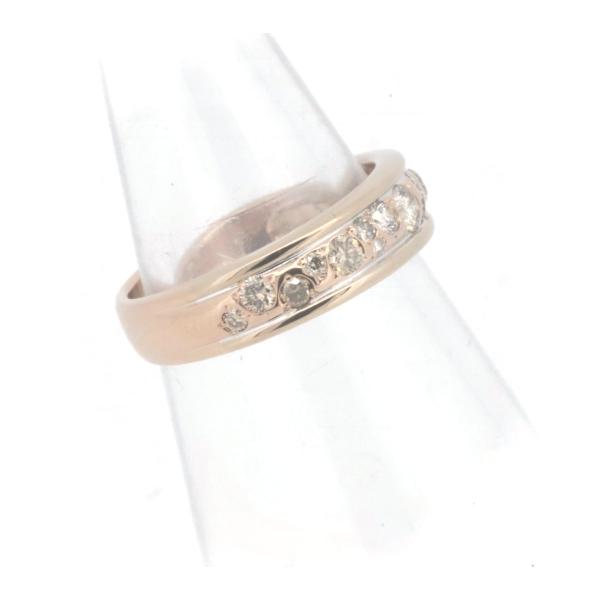 Kashikey Melange Diamond Ring, Size 13, 0.50ct, K18 Pink and White Gold, Preowned Ladies' Gold Jewelry   in Excellent Condition