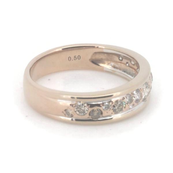 Kashikey Melange Diamond Ring, Size 13, 0.50ct, K18 Pink and White Gold, Preowned Ladies' Gold Jewelry   in Excellent Condition