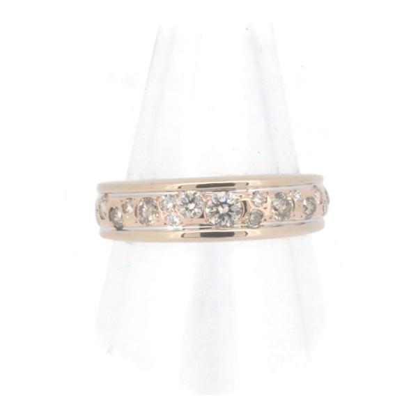 Kashikey Melange Diamond Ring, Size 13, 0.50ct, K18 Pink and White Gold, Preowned Ladies' Gold Jewelry   in Excellent Condition