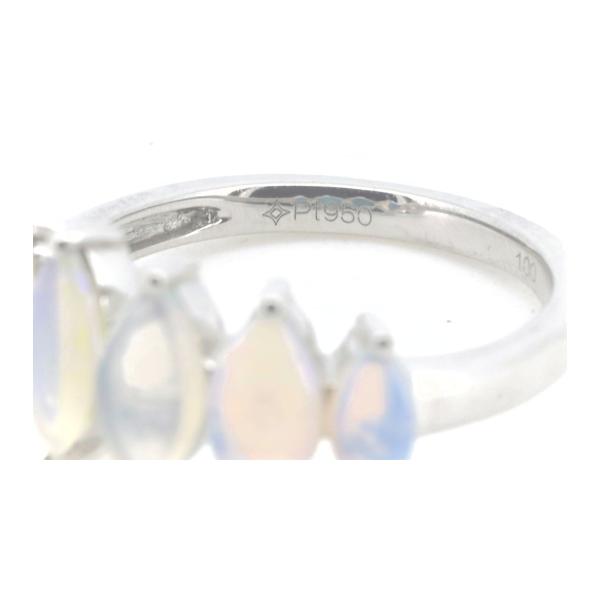 Gem TV Opal Ring 1.00ct in Platinum PT950, Size 11 (Pre-owned, Silver, Ladies) in Great Condition