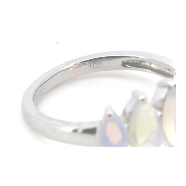 Gem TV Opal Ring 1.00ct in Platinum PT950, Size 11 (Pre-owned, Silver, Ladies) in Great Condition