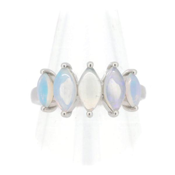 Gem TV Opal Ring 1.00ct in Platinum PT950, Size 11 (Pre-owned, Silver, Ladies) in Great Condition