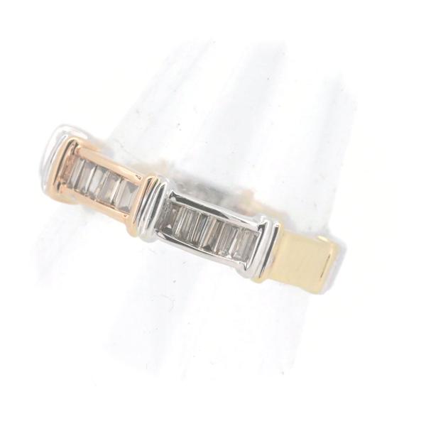 GSTV Diamond Ring in K18 Pink/White Gold - Size 13, Diamond 0.45ct for Women