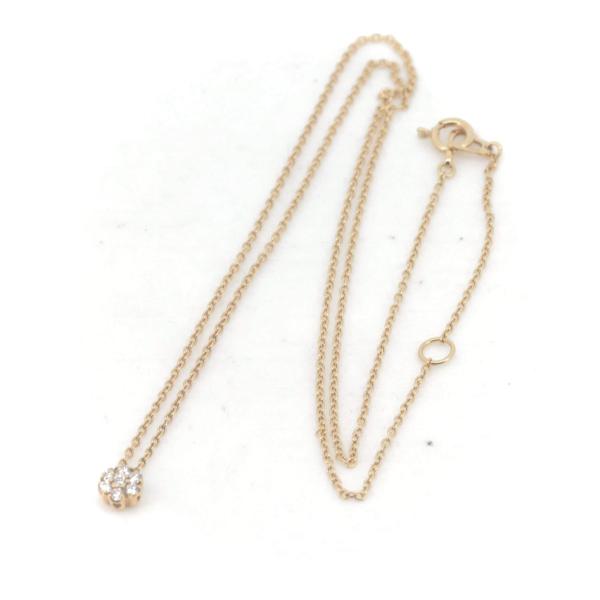 Ponte Vecchio Diamond Necklace, 0.10ct, Designed in K18 Yellow Gold, Women's, Second Hand