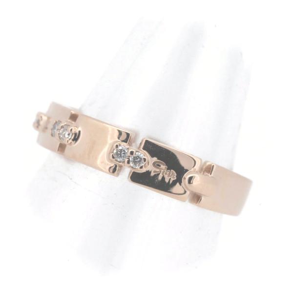 Star Jewelry Design D0.07ct Ring in K18 Pink Gold/Diamond, Size 7 for Women - Gold [Pre-owned] in Great Condition