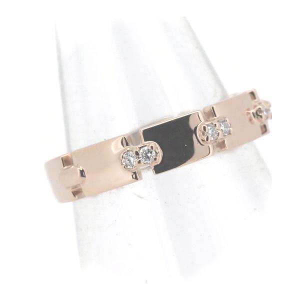 Star Jewelry Design D0.07ct Ring in K18 Pink Gold/Diamond, Size 7 for Women - Gold [Pre-owned] in Great Condition