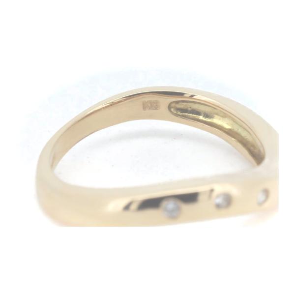 Vandome Aoyama Diamond Ring Size 11.5, K18 Yellow Gold, Ladies' Gold Jewelry, Pre-Owned in Great Condition