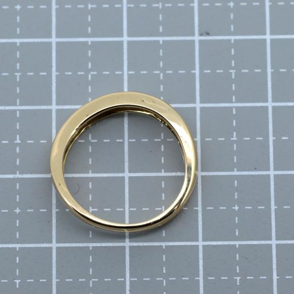 Vandome Aoyama Diamond Ring Size 11.5, K18 Yellow Gold, Ladies' Gold Jewelry, Pre-Owned in Great Condition