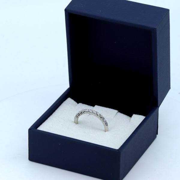 Vandome Aoyama Half Eternity Diamond Ring, 0.44ct, Size 11.5, PT950 Platinum for Women, Preloved  in Great Condition