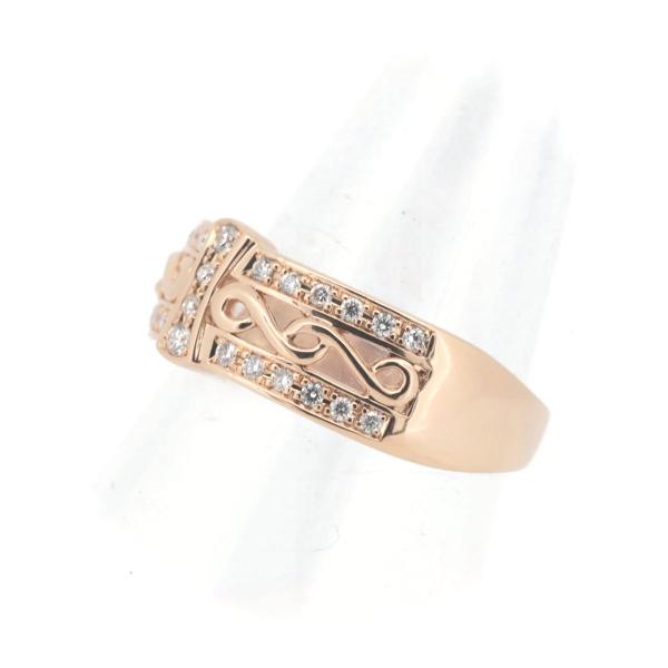 Tamura Muneaki Diamond Ring, 0.31ct in K18 Pink Gold, Size 19 - Used, Women's