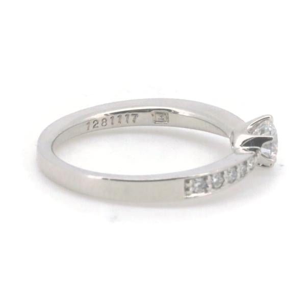 Lazare Dual Diamond Ring 0.26ct, 0.08ct in Platinum PT950, Size 7 (Pre-owned, Silver, Ladies)