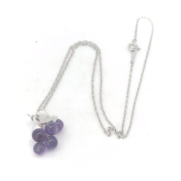 18K Amethyst Grape Necklace