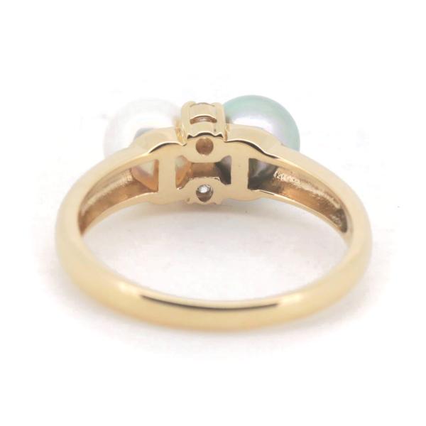 Celine 18K Pearl Ring  Metal Ring in Good condition