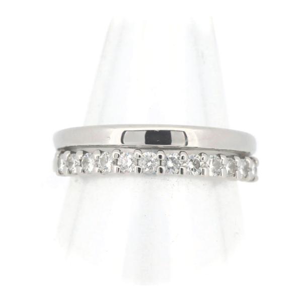 Other Platinum Diamond Half Eternity Ring Metal Ring in Excellent condition