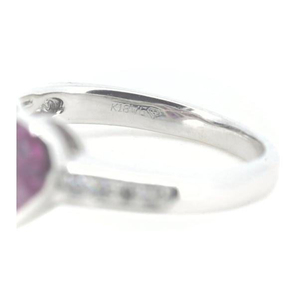 Masumi Kasahara Ruby & Diamond Ring, Size 11, 18K White Gold, Women's, Silver