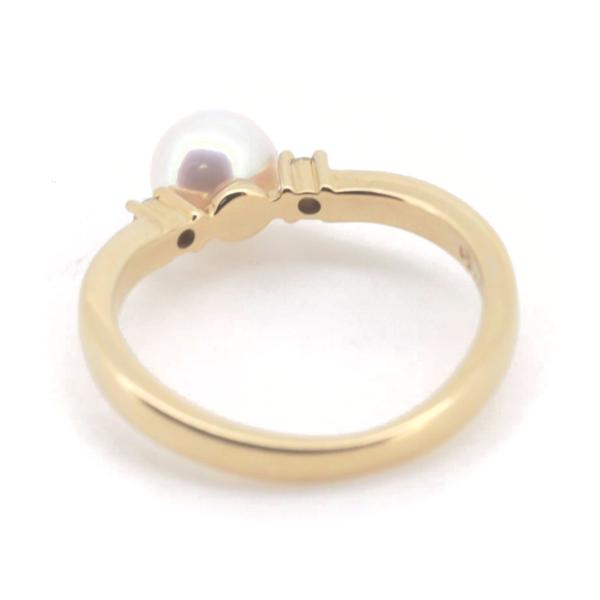 Tasaki 18K Pearl Diamond Ring  Metal Ring in Excellent condition