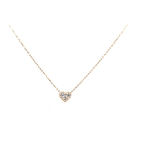 [LuxUness]  PonteVecchio Diamond Necklace, 0.15ct in K18 Pink Gold for Women - Pre-owned in Excellent condition