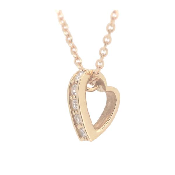 TRECENTI Piccolina Diamond 0.07CT Necklace in Pink Gold K18PG for Women (Used)