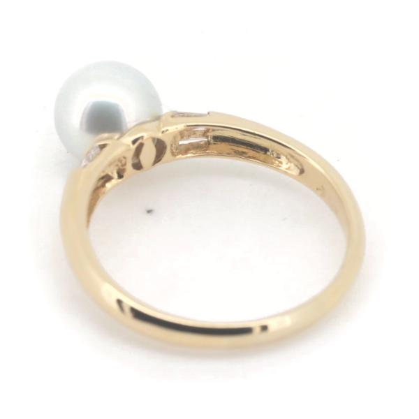 18K Solitaire Pearl Ring  in Great Condition