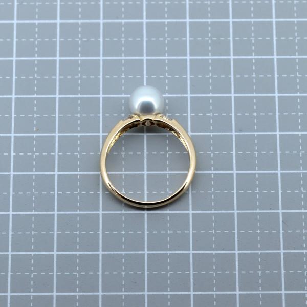 18K Solitaire Pearl Ring  in Great Condition