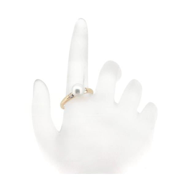 18K Solitaire Pearl Ring  in Great Condition