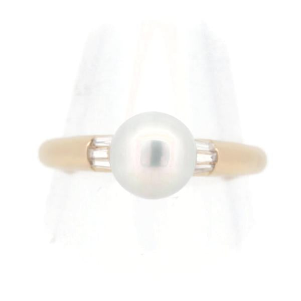 18K Solitaire Pearl Ring  in Great Condition