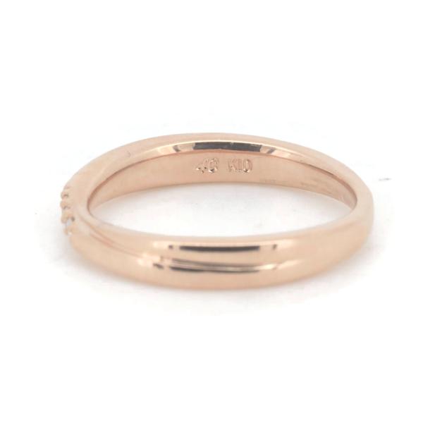 4℃ Diamond Ring Size 8, Made of K10 Pink Gold - Ladies' Collection