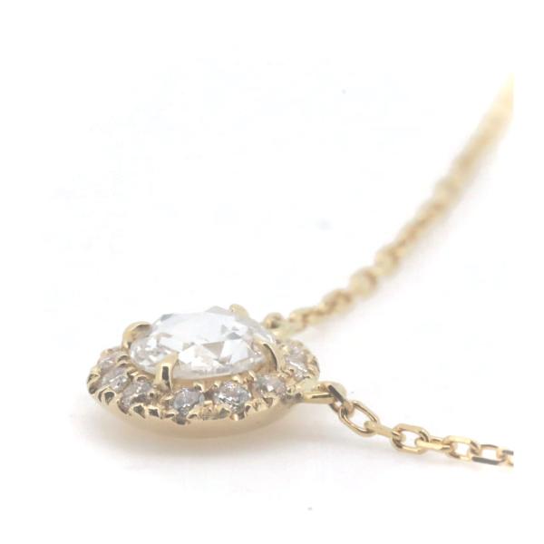 AHKAH Vivian Rose Diamond Necklace 0.20ct in K18 Yellow Gold for Women (Pre-owned)