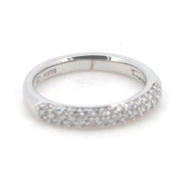 4℃ Pavé Diamond Ring in K18 White Gold (Size 12), Ladies' Jewelry  in Great Condition