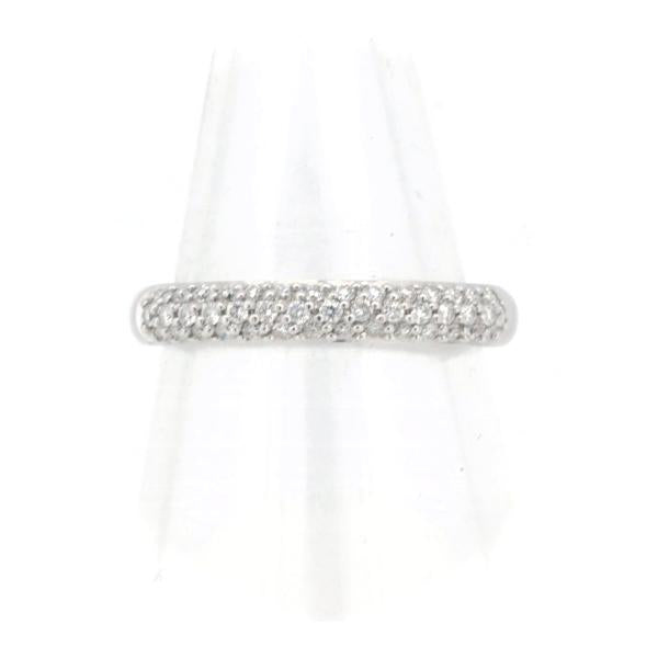 4℃ Pavé Diamond Ring in K18 White Gold (Size 12), Ladies' Jewelry  in Great Condition