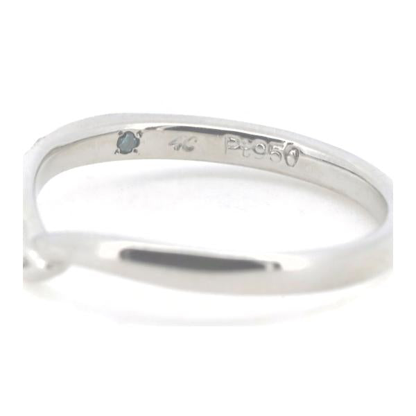 [LuxUness]  4℃ Diamond Ring, Platinum PT950, Size 9, Women's, Silver, Pre-owned in Excellent condition