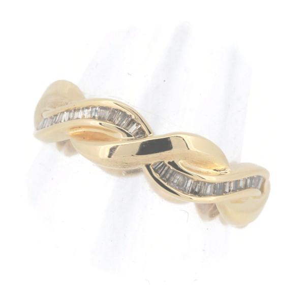 Gem TV 0.40ct Diamond Eternity Ring in 18k Yellow Gold, Size 15.5 (Pre-owned, Ladies)