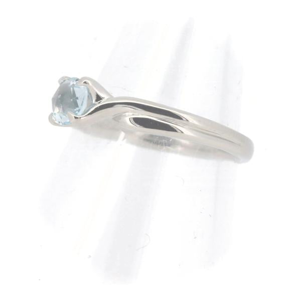 [LuxUness]  4°C Aquamarine Ring, Size 12, Platinum PT950 with Aquamarine, Ladies by Yonosee [Pre-Owned] in Excellent condition