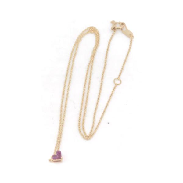 Other 18K Ruby Heart Necklace Metal Necklace in Excellent condition