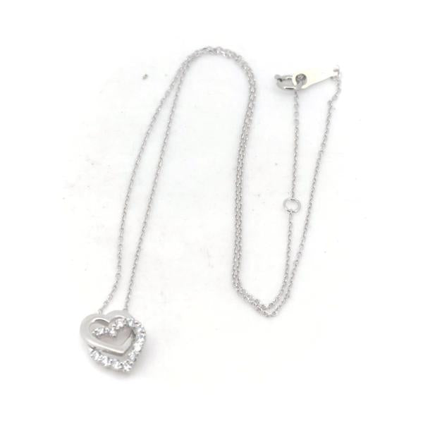 Other Platinum Double Heart Necklace  Metal Necklace in Excellent condition