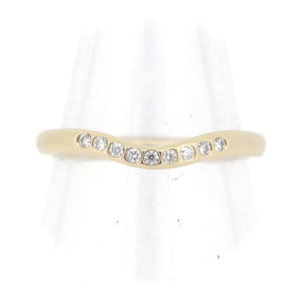 Tiffany & Co 18K  Elsa Peretti Diamond Wedding Band Metal Ring in Excellent condition