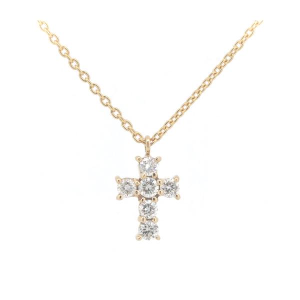 Other 18K Cross Diamond Necklace Metal Necklace in Excellent condition