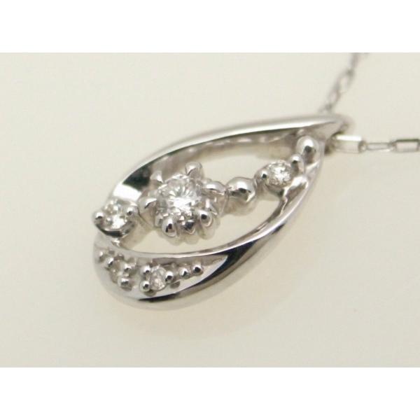 [LuxUness]  4℃ Limited Edition 2014 Diamond Necklace Pendant of K18 White Gold for Women in Excellent condition