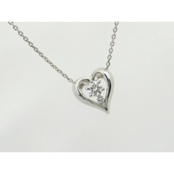 4℃ Women's Diamond Necklace in Pt850 Platinum - Timeless Elegance in Great Condition