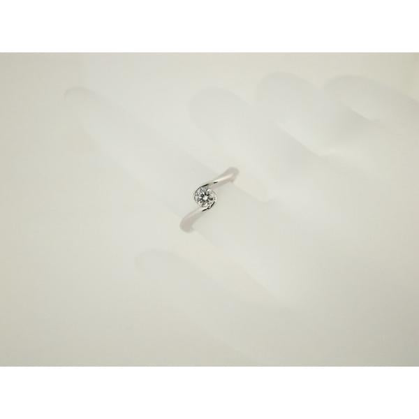 4℃ Ladies Diamond Ring, Size 6, PT950 Platinum, 0.173ct [Pre-owned] in Great Condition