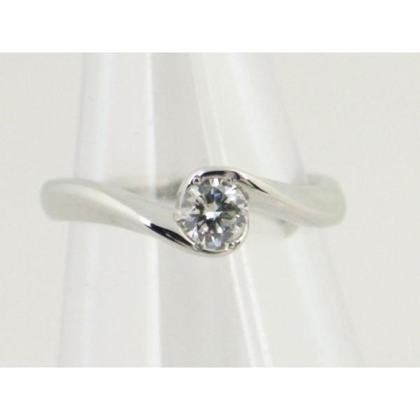 4℃ Ladies Diamond Ring, Size 6, PT950 Platinum, 0.173ct [Pre-owned] in Great Condition