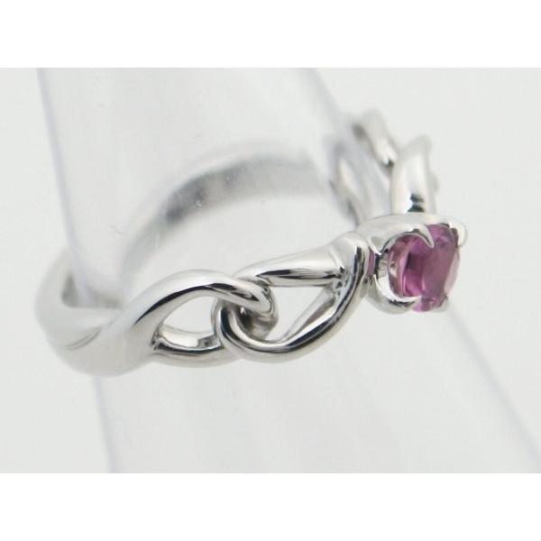 4℃ Women's Ring with Pink Stone, Size 10, in Pt950 Platinum - Unique and Stylish in Great Condition