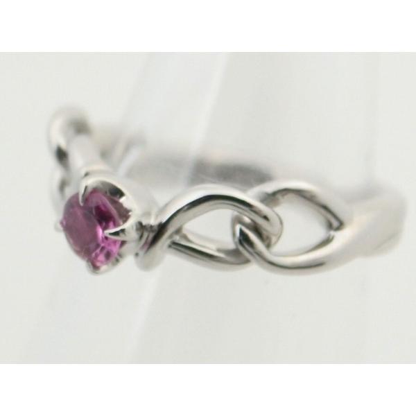 4℃ Women's Ring with Pink Stone, Size 10, in Pt950 Platinum - Unique and Stylish in Great Condition