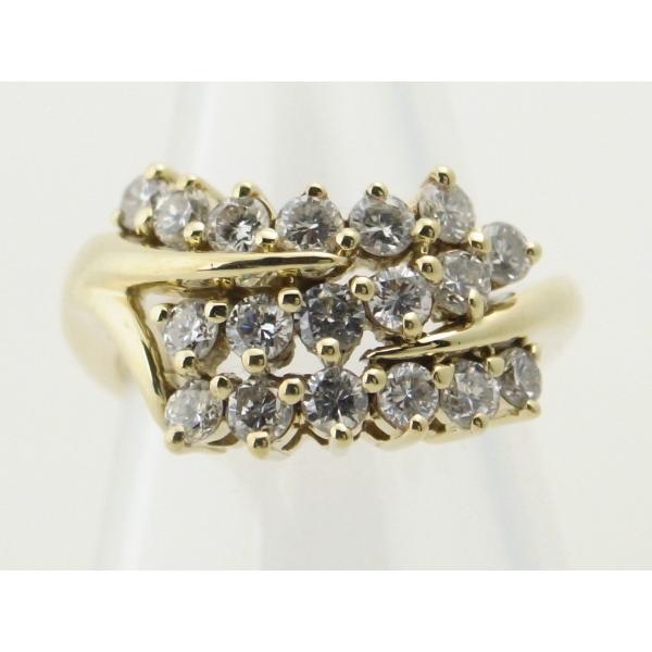 Jose Hess Gold Diamond Ring, 1.00ct, Size 12.5, K18 Yellow Gold Band, Women's, Second Hand