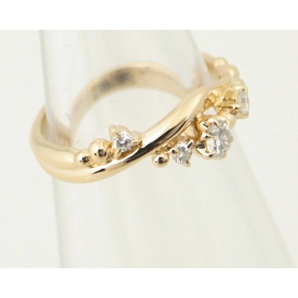 4℃ Diamond Ring in K18 Pink Gold (18K Gold) Size 8 Ladies' by YonDoSi - Used in Great Condition