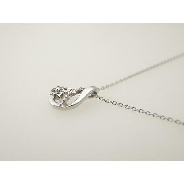 4℃ Limited Edition 2011 Dewdrop Motif Diamond Necklace in K18 White Gold - Silver for Women in Great Condition