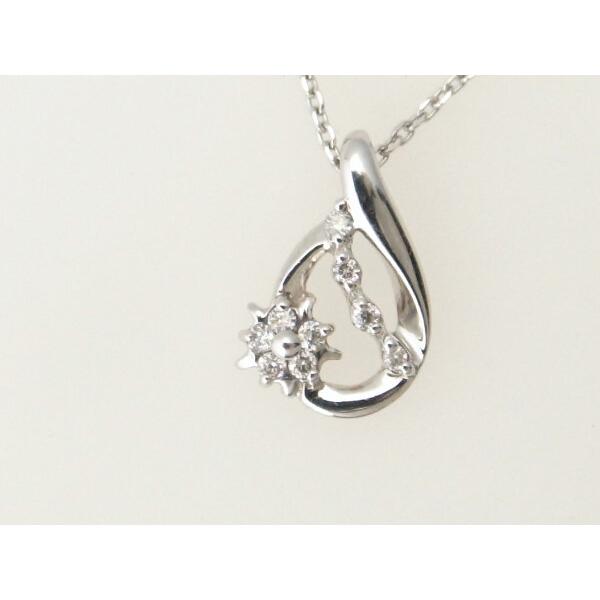 4℃ Limited Edition 2011 Dewdrop Motif Diamond Necklace in K18 White Gold - Silver for Women in Great Condition