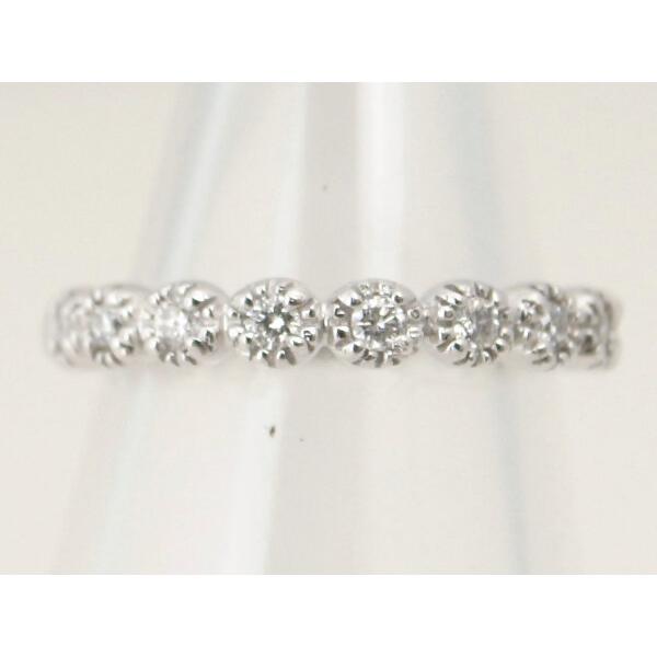 [LuxUness]  Ponte Vecchio Diamond Eternity Ring, Size 8, 0.17ct in K18 White Gold for Women - Preowned in Excellent condition