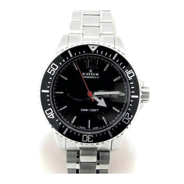 Other  EDOX Chronorally S Day Date 84300 Men's Watch, Silver, Constructed of Stainless Steel 84300.0 in Excellent condition